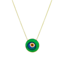 Load image into Gallery viewer, Glass Evil Eye Necklace
