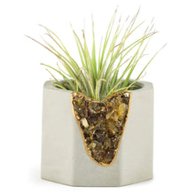 Load image into Gallery viewer, Amber Geode Vessel
