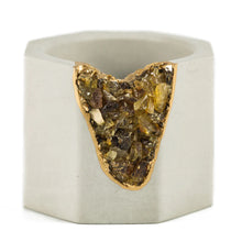 Load image into Gallery viewer, Amber Geode Vessel
